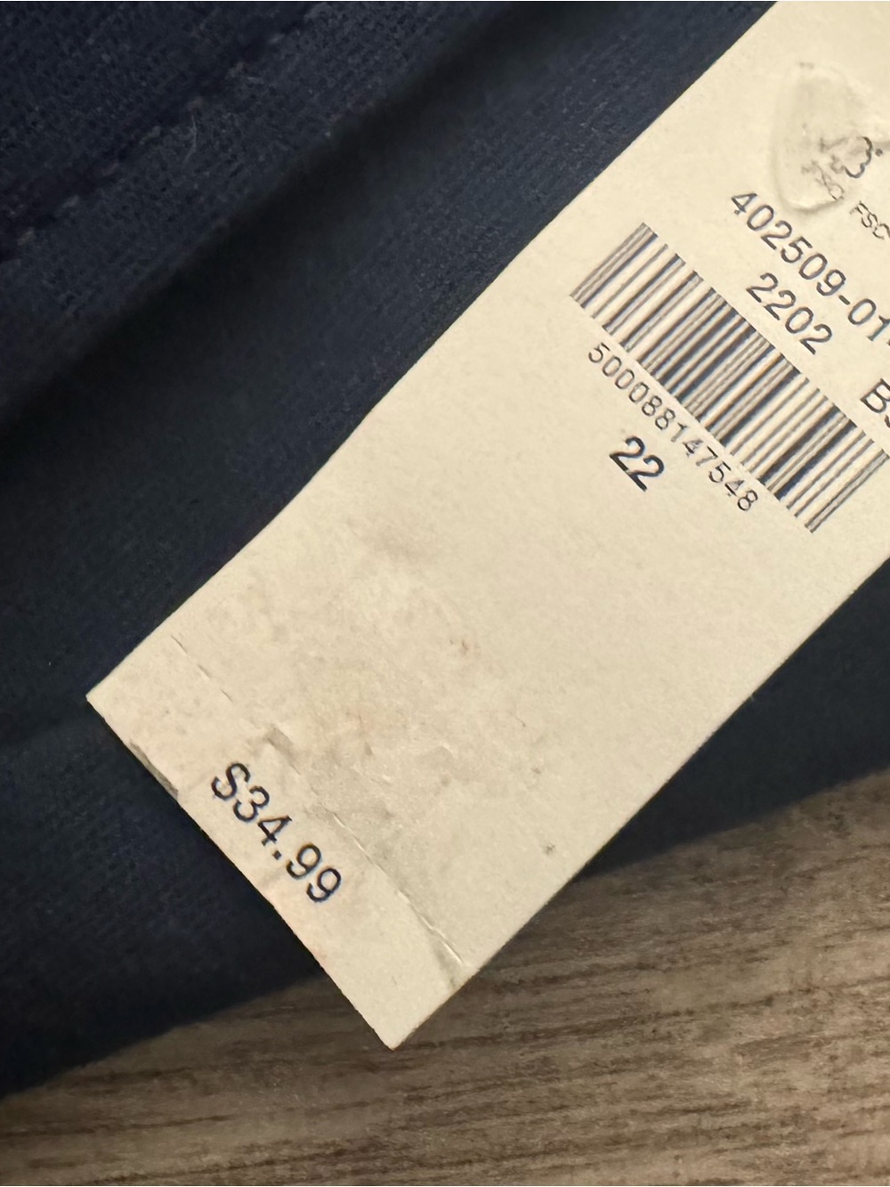Old Navy High Rise Skinny Adjustable Pants Blue Soft Khaki - Size 22 - Picture 3 of 5